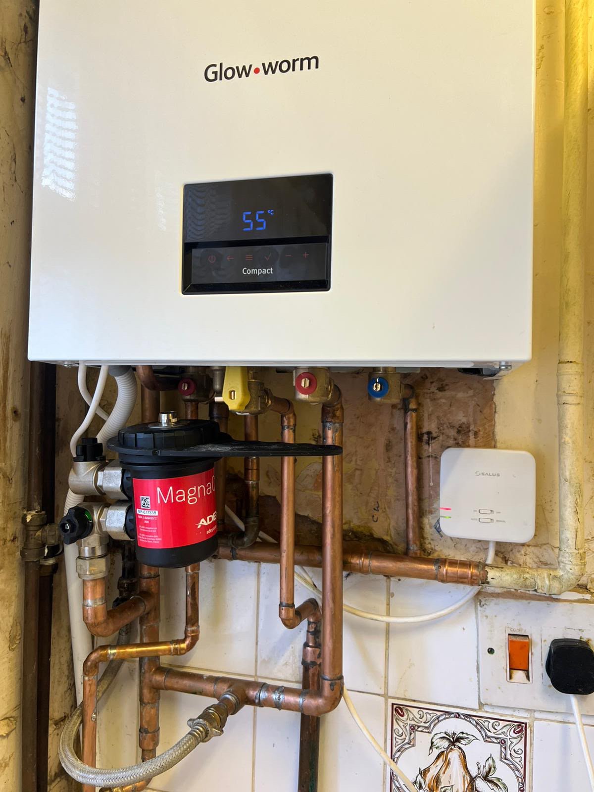 A new Glow-worm combi boiler installed by 24/7 Imperial Home Boiler Repairs